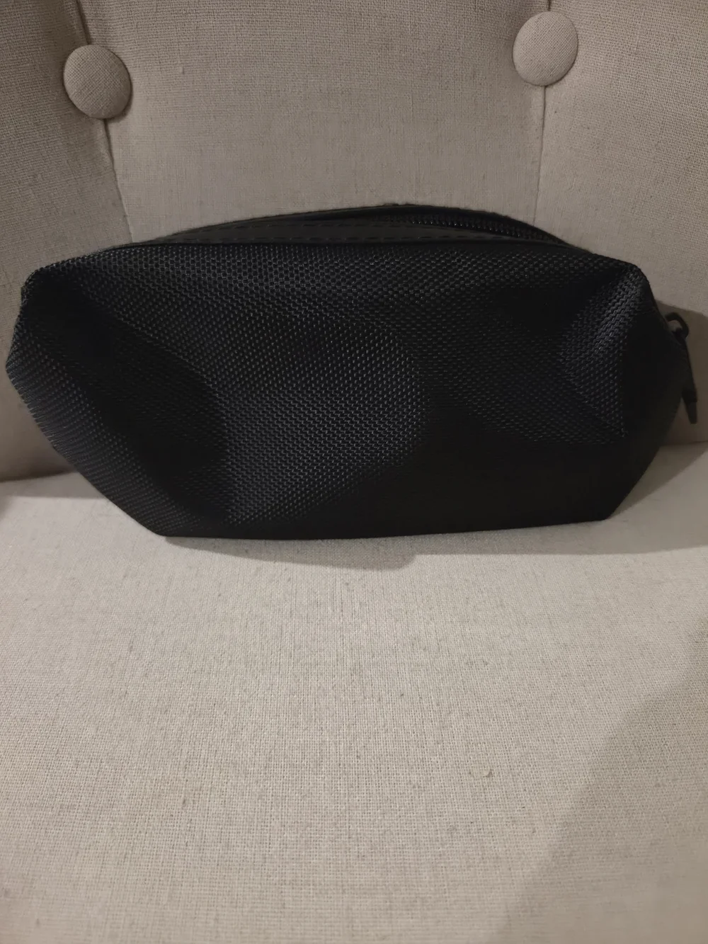 Tumi Black Toiletry Kit with Subtle Logo